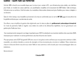 Newsletter GDR de la rentrée-2025